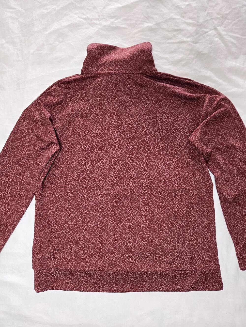 Mondetta Women’s Quarter Zip Pullover Top Small Fleece Burgundy Activewear NWT - Picture 9 of 11
